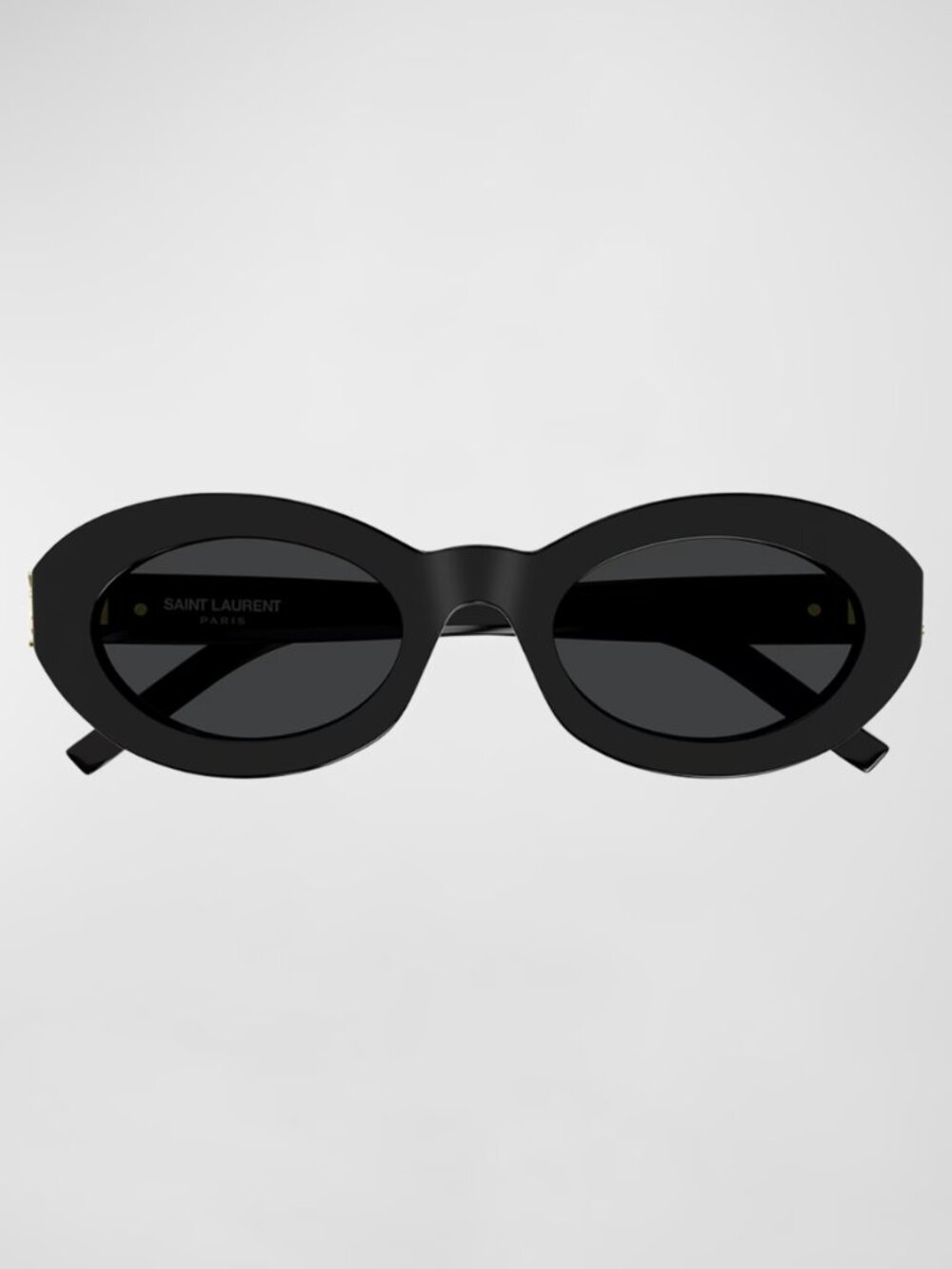 Saint Laurent YSL SL M136 Acetate Oval Sunglasses - Black